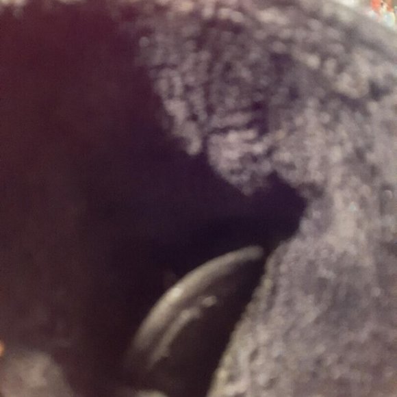 Roxy Fold Over Lace Up BRUNA Combat Boots Black Faux Fur Lined Size 9 Prelove - Picture 6 of 8